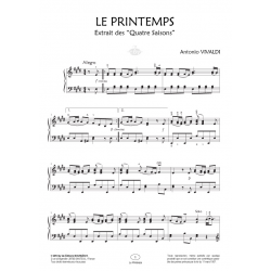 Sheet music LE PRINTEMPS OPUS 8 N°1-4 RV 269 Antonio Vivaldi