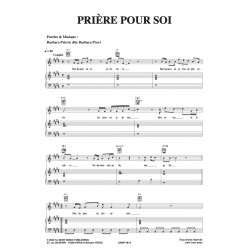 Partition PRIERE POUR SOI Barbara PRAVI