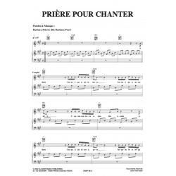 Partition PRIERE POUR CHANTER Barbara PRAVI