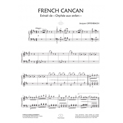 Sheet music FRENCH CANCAN Jacques Offenbach pdf