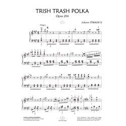 Sheet music TRISH TRASH POLKA OPUS 214 Johann Jr. Strauss pdf