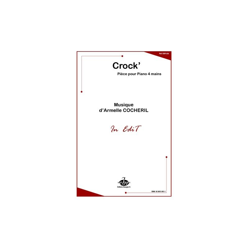 Sheet music CROCK' Armelle Cocheril