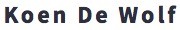 KOEN DE WOLF